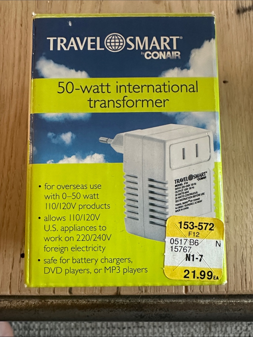 Travel Smart by Conair 50-Watt International Transformer
